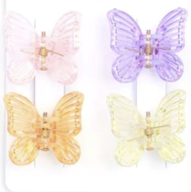 Kleine Haarklemmetjes Vlinder 4 stuks 1