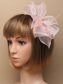 Zacht Roze Fascinator Haarband