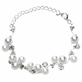 Witte Parel Armband