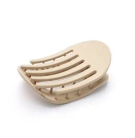 Platte Haarklem Beige