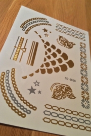 Metallic Tattoos 2 Goud & Zilver