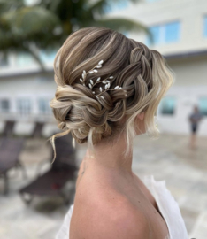 Goudkleurige Parels Haarpinnen 2 stuks