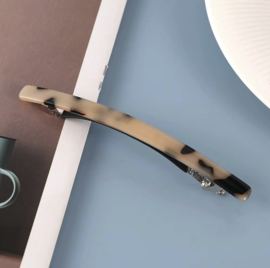 Smalle Haarspeld Schildpad Beige