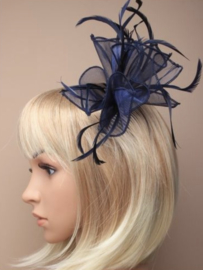 Volle Fascinator Donker Blauw