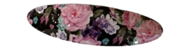 Bloemen Haarspeld Zwart