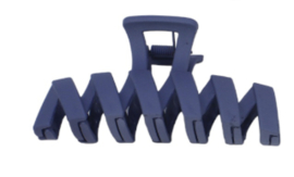 Zig Zag Haarklem Donker Blauw