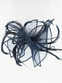 Volle Fascinator Donker Blauw
