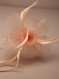 Swirl Fascinator Perzik Haarband