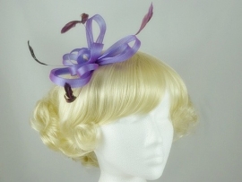 Paarse Fascinator