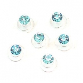 Turquoise Curlies 6 st