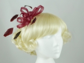 Bordeaux Rode Fascinator