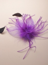 Fascinator Paars