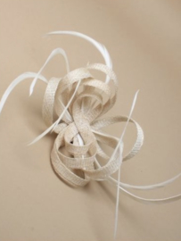 Ivoor Sinamay "Strik" Fascinator