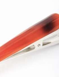 Lange Haarclip Bruin Zilver