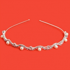 Parel & Strass Diadeem