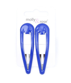Klik-klak Speldjes Kobalt Blauw 7cm 2 stuks