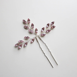 Kristallen Haarpin Licht Roze 1 st