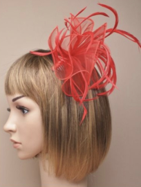 Volle Fascinator Rood