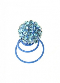 Turquoise Bolletje Curlies 6 st