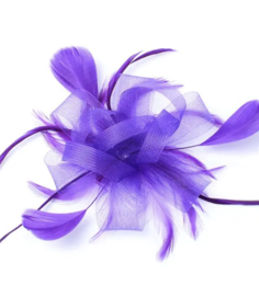 Fascinator Paars