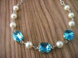 Someting Blue Oorbellen & Armband Setje