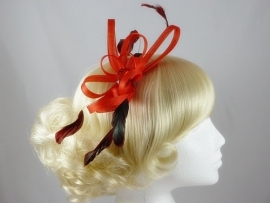 Rode Fascinator Haarband