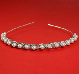 Opengewerkte Parel & Strass Diadeem