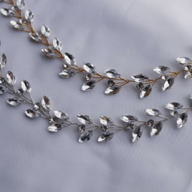 Hairvine Kristallen Zilver