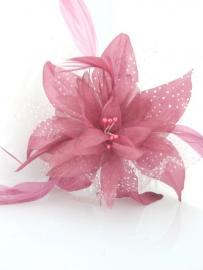 Bloem Fascinator Roze