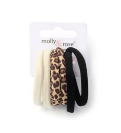 Jersey Haar Elastiekjes Mix 6 stuks