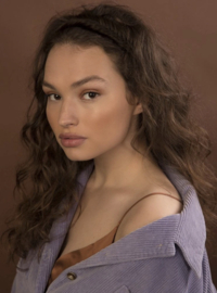 Visgraat Vlecht Haarband Mocha Chino