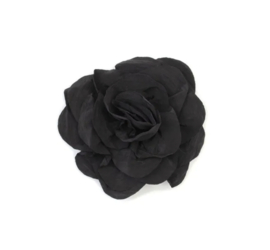 Zwarte Bloem Haarclip