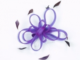 Paarse Fascinator