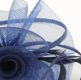 Donker Blauwe Fascinator Haarband