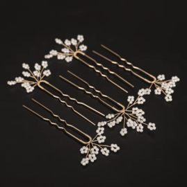 Kraaltjes Haarpin Goud 5 stuks