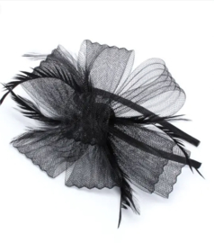 Zwarte Fascinator Haarband