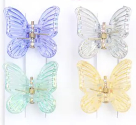 Kleine Haarklemmetjes Vlinder 4 stuks 2