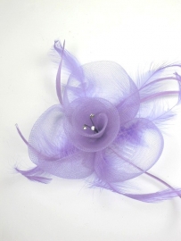 Lila Fascinator Haarkam