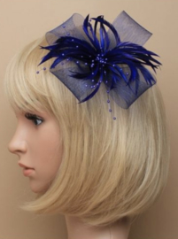 Decoratieve Fascinator Donker Blauw