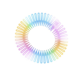 Kamdiadeem Zigzag Regenboog 2 stuks