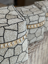 Kralen offermand   giraffen print hoog model