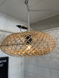 Rotan plafondlamp