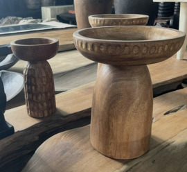 ME02. Houten decoratieve schaal