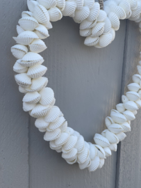 Schelpen hart woondecoratie "Love"
