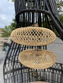 Plafondlamp rotan datar 50 cm