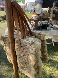 Strandtas met pompom