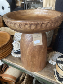 ME02. Houten decoratieve schaal