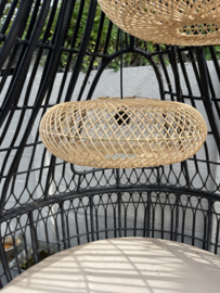 Plafondlamp rotan datar 50 cm