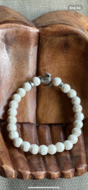 Crème kleurige armband schildpad