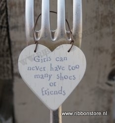 Girls can never have too many shoes or friends